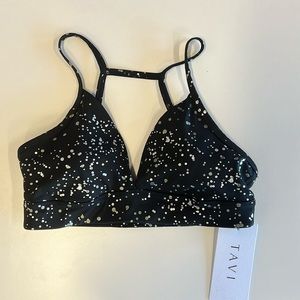Tavi Active / Adjustable Studio Bra / Medium / Ebony Glimmer